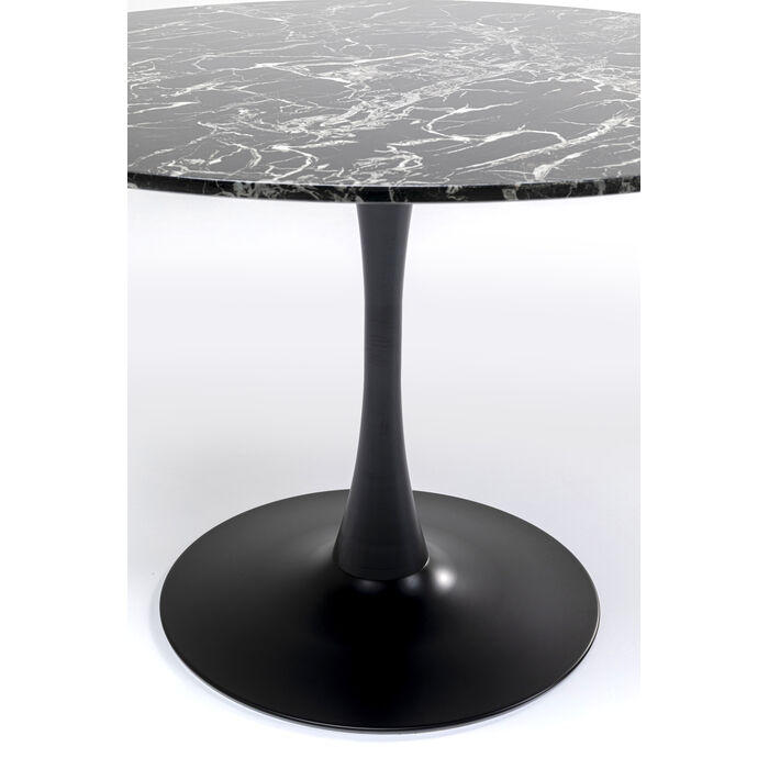 [86018] Table Veneto Marble Black Ø110cm - 4