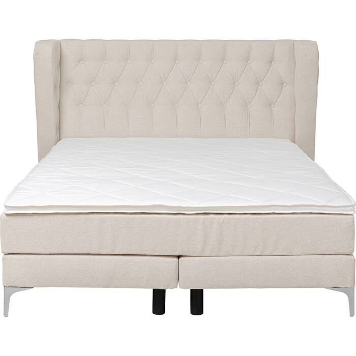 Cama Boxspring Benito Moon crema 160x200cm