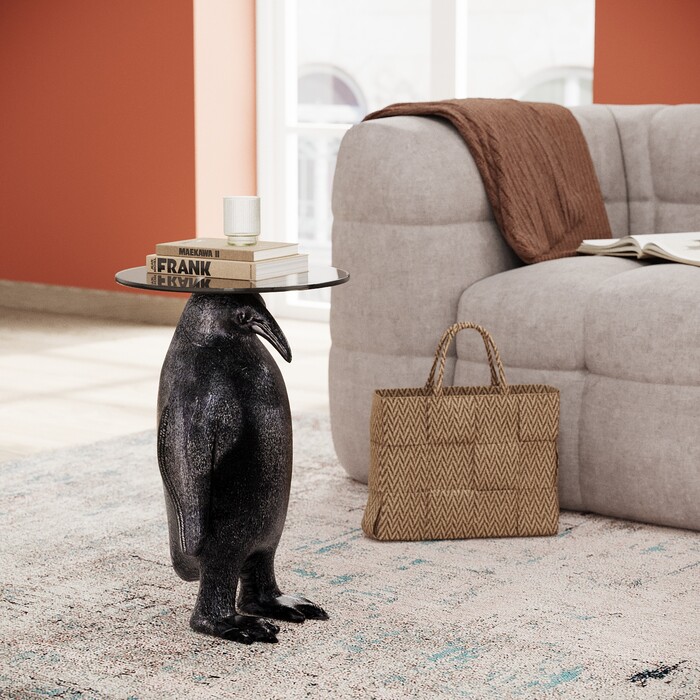 [86116] Table d'appoint Animal Ms Penguin Ø32 - 2