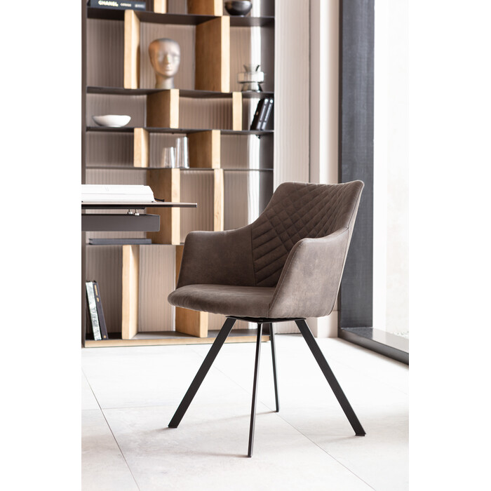 [86234] Chaise pivotante Coco anthracite - 1