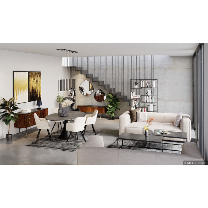 [86246] Sofa Cubetto 3-Seater Cream 220cm - 6