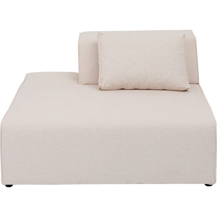 [86257] Infinity Ottomane Semi Elements Cream Left 120cm