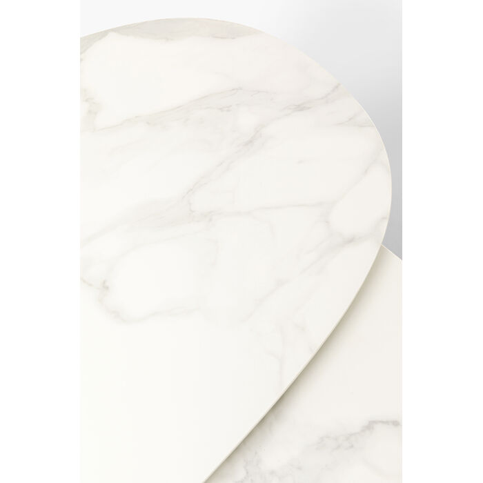 [86326] Table basse Franklin blanc 150x58cm - 3