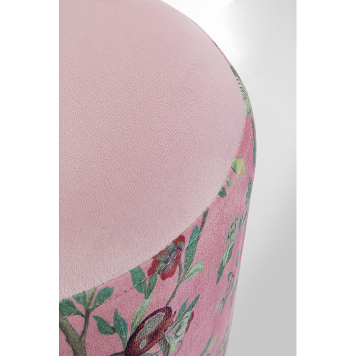 [86354] Stool Cherry Peacock Brass Ø32cm - 3