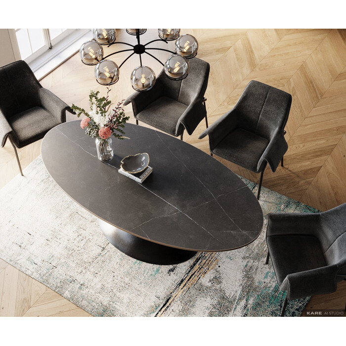 桌子 Grande Possibilita Black 220x120cm