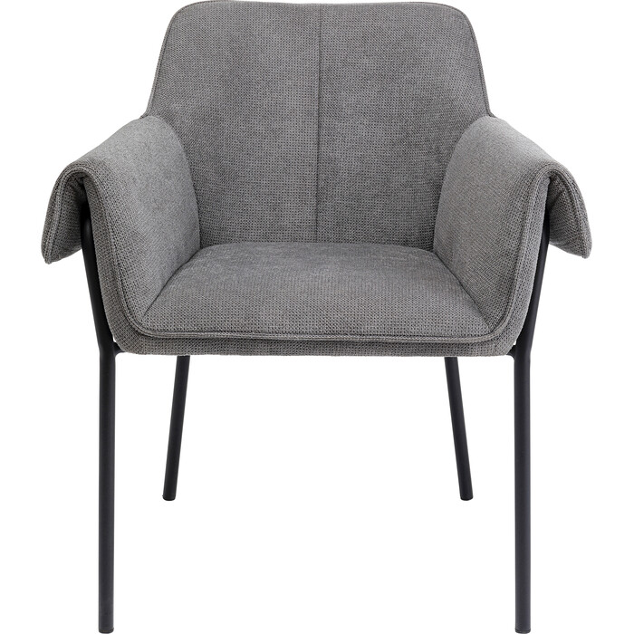 [86388] Chaise a. acc. Bess gris