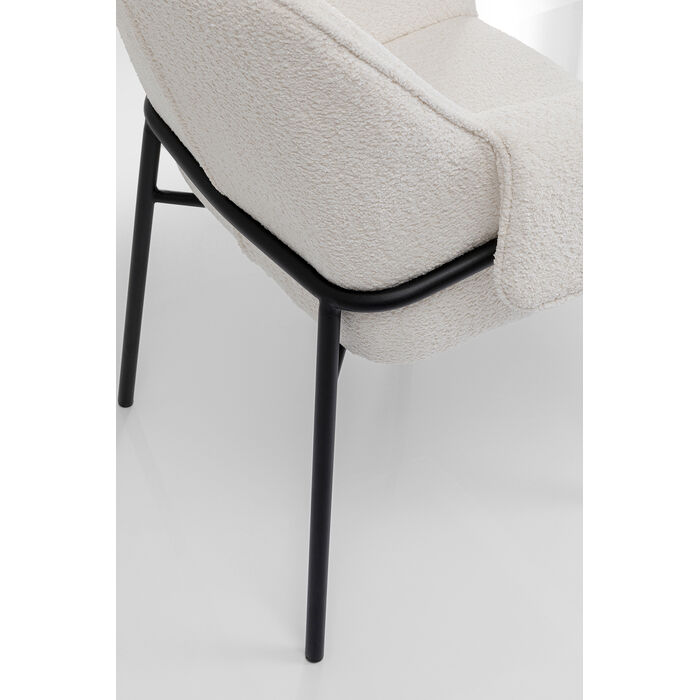 [86389] Chair with Armrest Bess Cream - 4