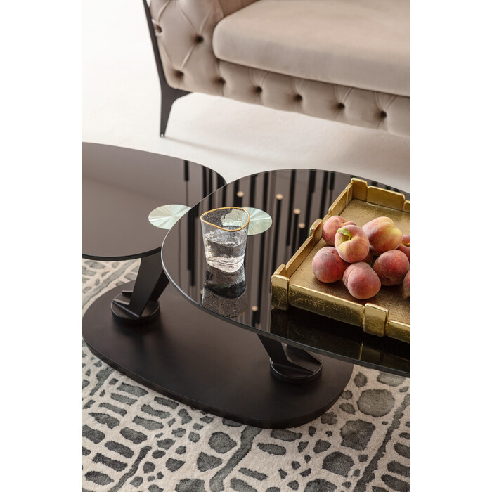 [86508] Table basse Franklin noir 150x58cm - 2