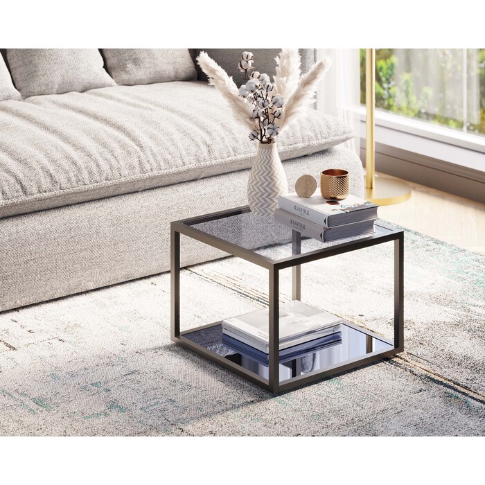 [86515] Table d'appoint Quadro noir 50x50cm - 1