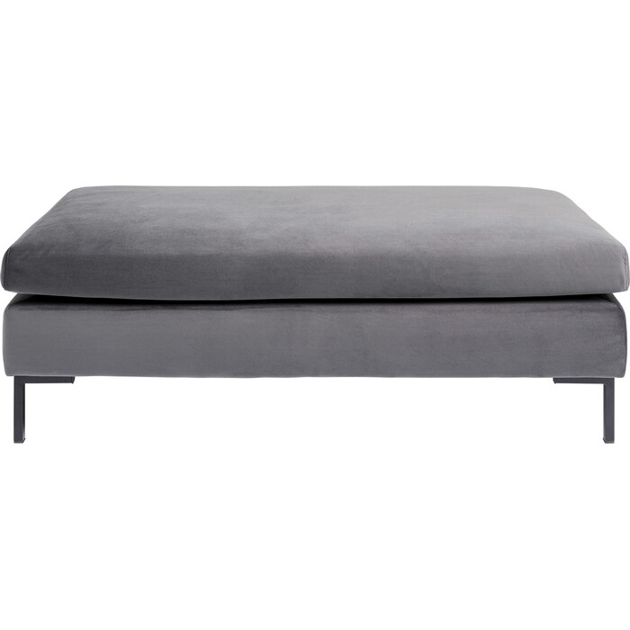 Taburete Gianni Velvet gris negro