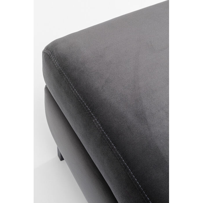 [86522] Stool Gianni Velvet Grey Black - 3