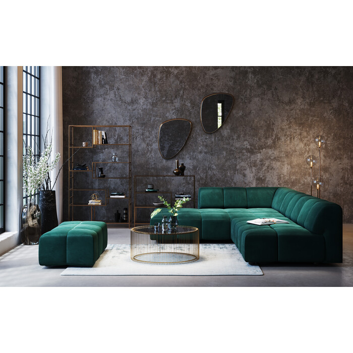 Taburete Belami Velvet verde oscuro