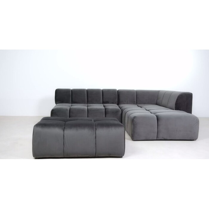 [86524] Taburete Belami Velvet gris - 2