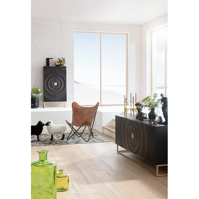 Buffet Madeira foncé 177x75cm