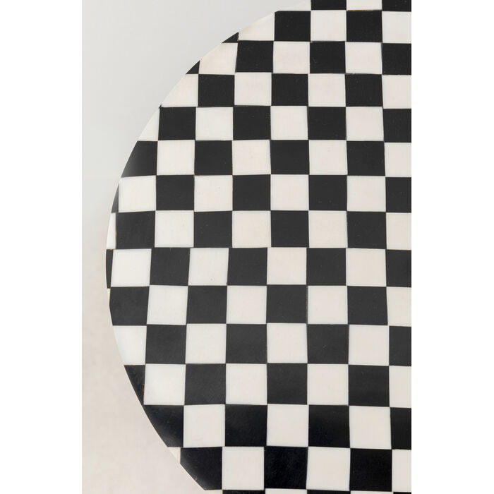 [86569] Странична маса Domero Chess Black White Ø25cm - 3