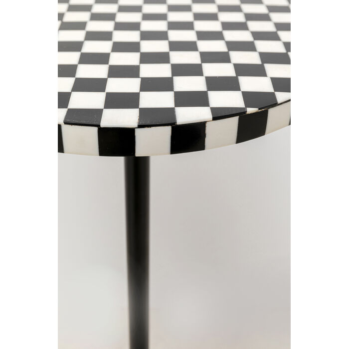 [86569] Странична маса Domero Chess Black White Ø25cm - 4