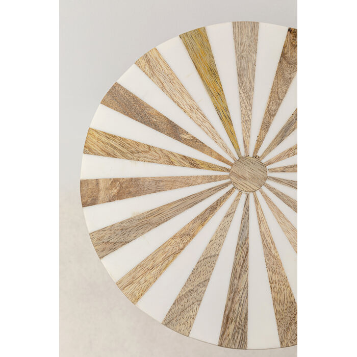 [86571] Table d'appoint Domero Cirque laiton blanc Ø25cm - 3