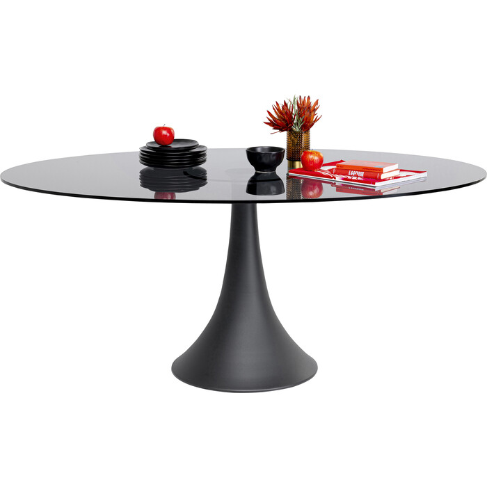 Mesa Grande Possibilita cristal ahumado 180x120cm