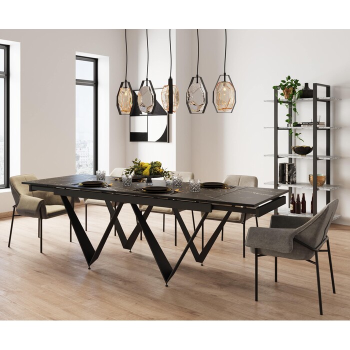 Mesa extensible Sandra 180(40+40)x90cm