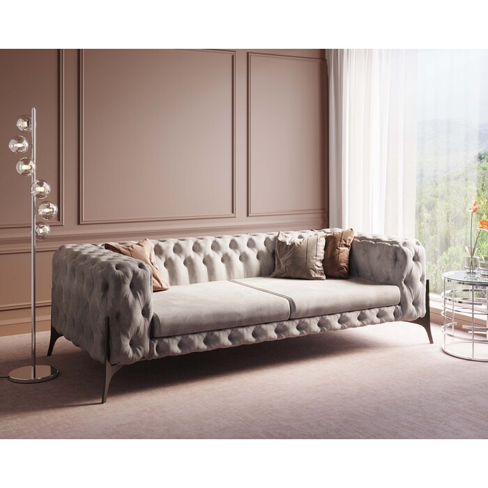 Canapé Bellissima 3-places taupe 240cm