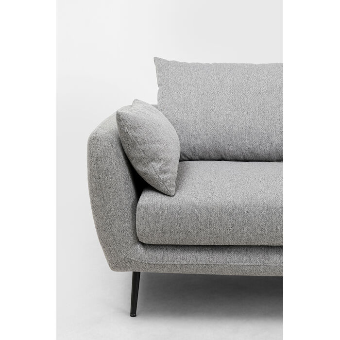 [86669] Sofa Amalfi 2 pl gris 219cm - 4