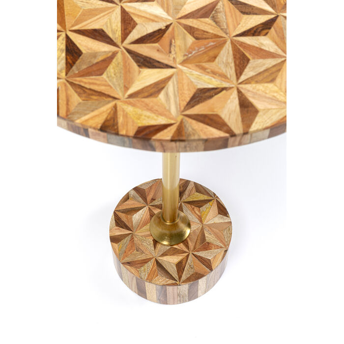 [86728] Side Table Domero Geo Brown Ø40cm - 4