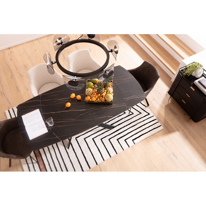 [86736] 延伸桌 Twist Black 120(30+30)x90cm - 2