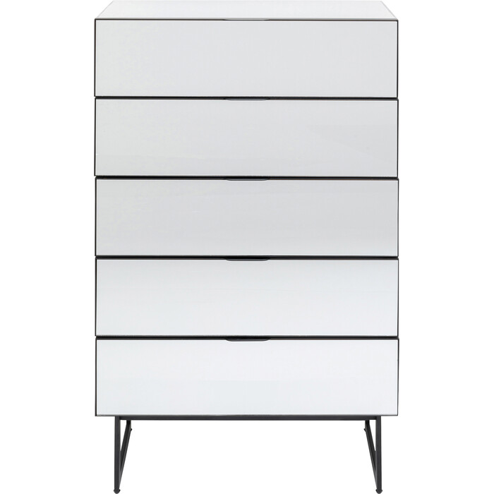 Dresser Soran 5 Drawers Black 65x114cm