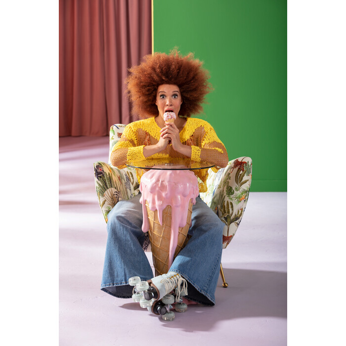 [86832] Table bistrot Ice CreamPink Ø48cm - 2