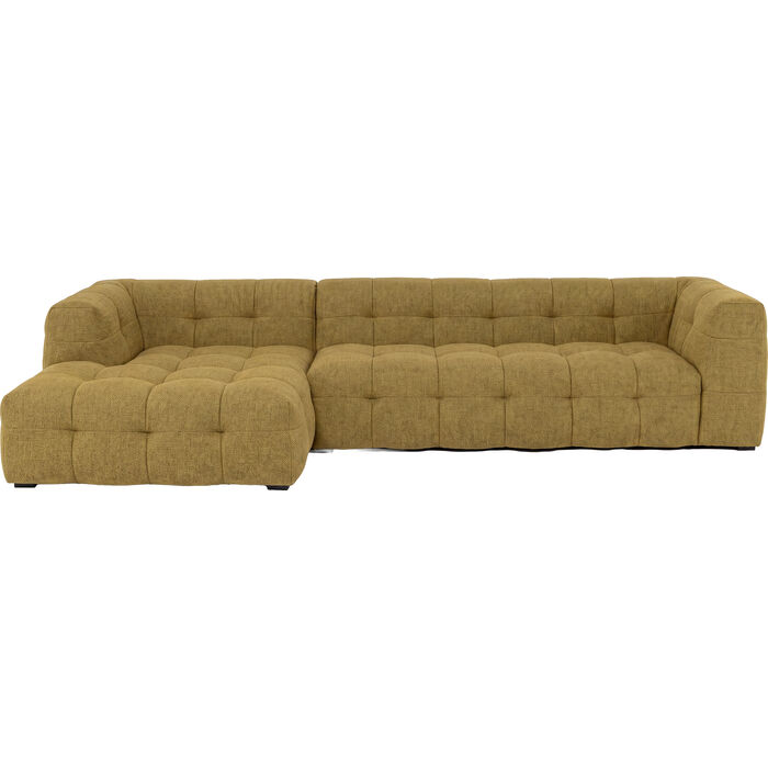 Sofá esq. Salamanca Dcha marrón dorado  320cm