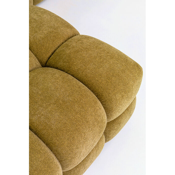 [86864] Sofá esq. Salamanca Dcha marrón dorado  320cm - 3