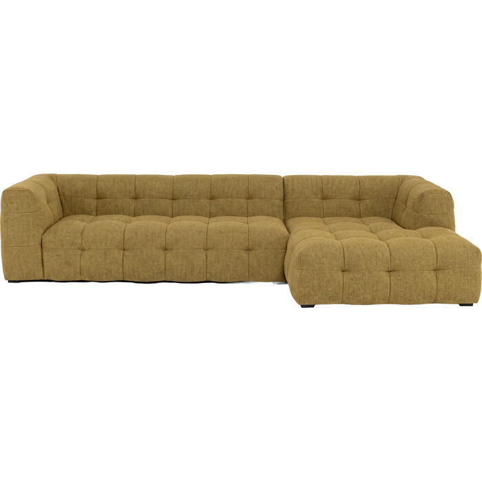 Sofá esq. Salamanca Izda. marrón dorado 320cm