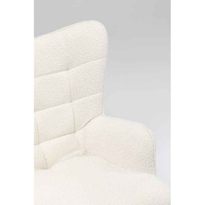 [86866] Kerusi Berputar Oscar Boucle Cream - 3