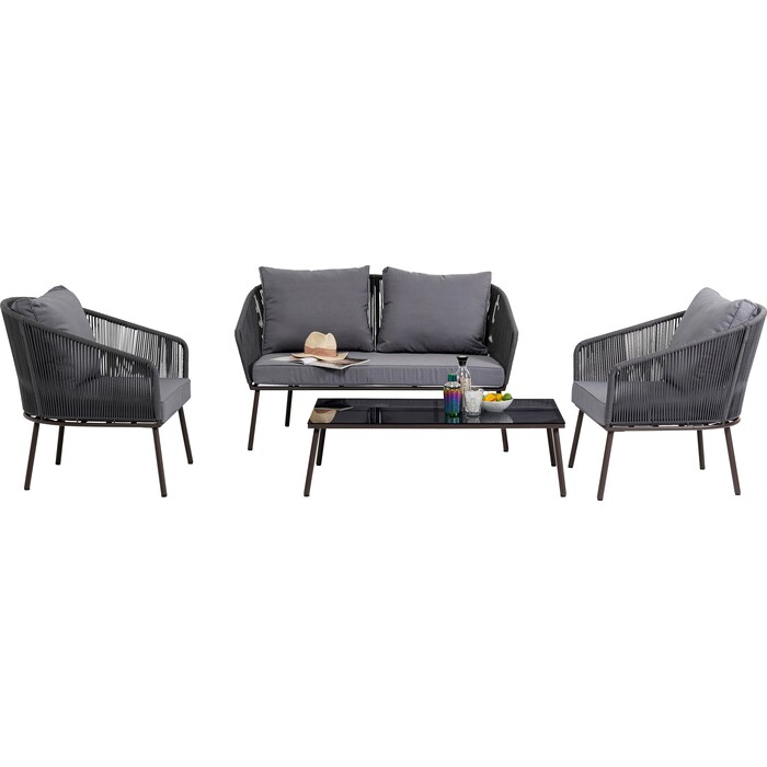 Sofa Set Elba Grey Quattro (4/part)