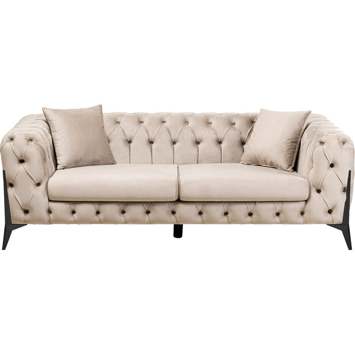 Sofa Bellissima 2-Seater Velvet Taupe 200cm