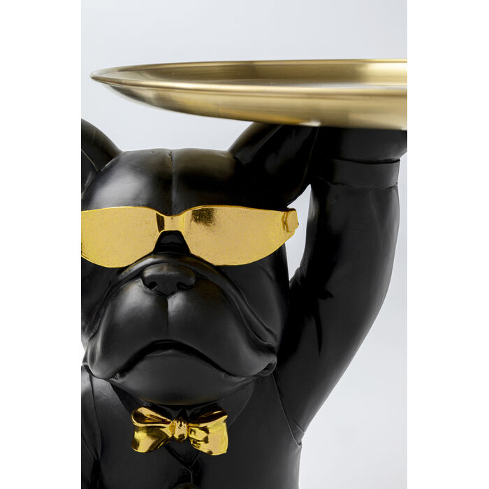 [86932] Side Table Cool Bulldog Tray Black 34x55cm - 4
