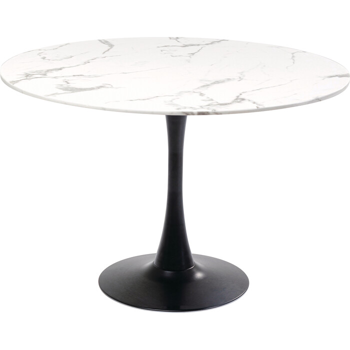 Table Schickeria Marble White Black Ø110cm