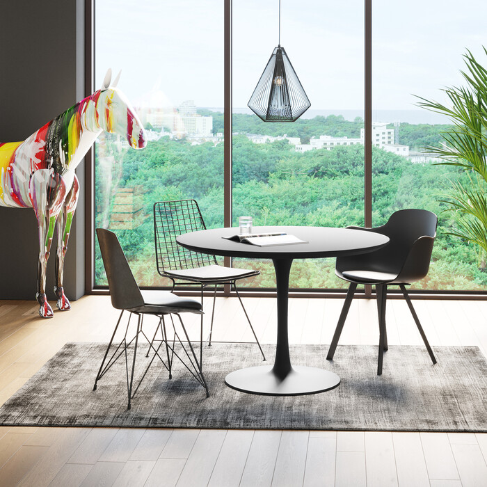 [87055] Mesa Schickeria negro Ø110 - 2