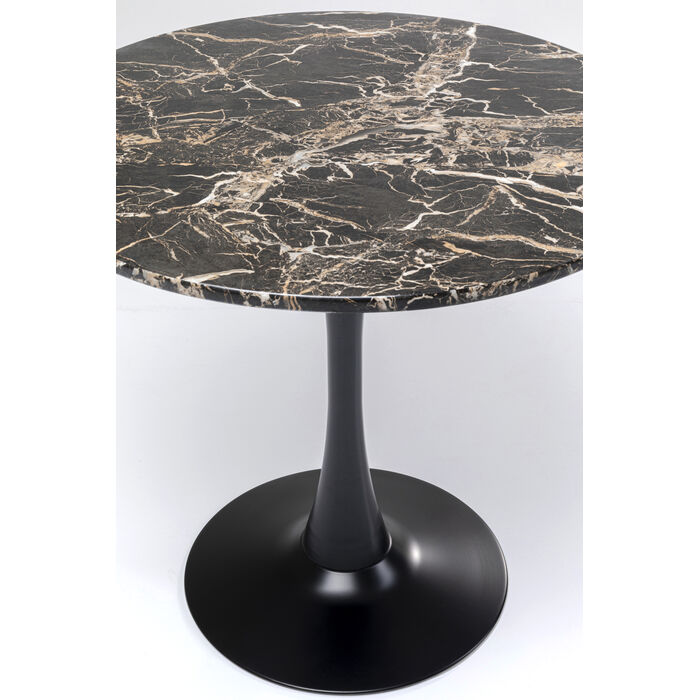 [87058] Table Schickeria marbre noir Ø80cm - 3