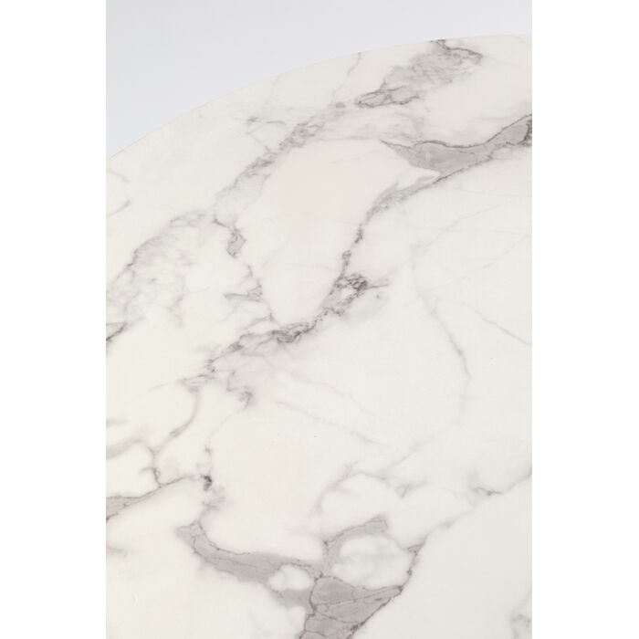 [87059] Table Schickeria Marble White Ø80cm - 4
