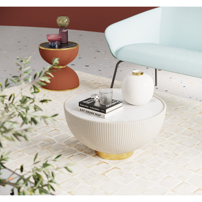 [87130] Coffee Table Endless Vegas White Ø71cm - 2