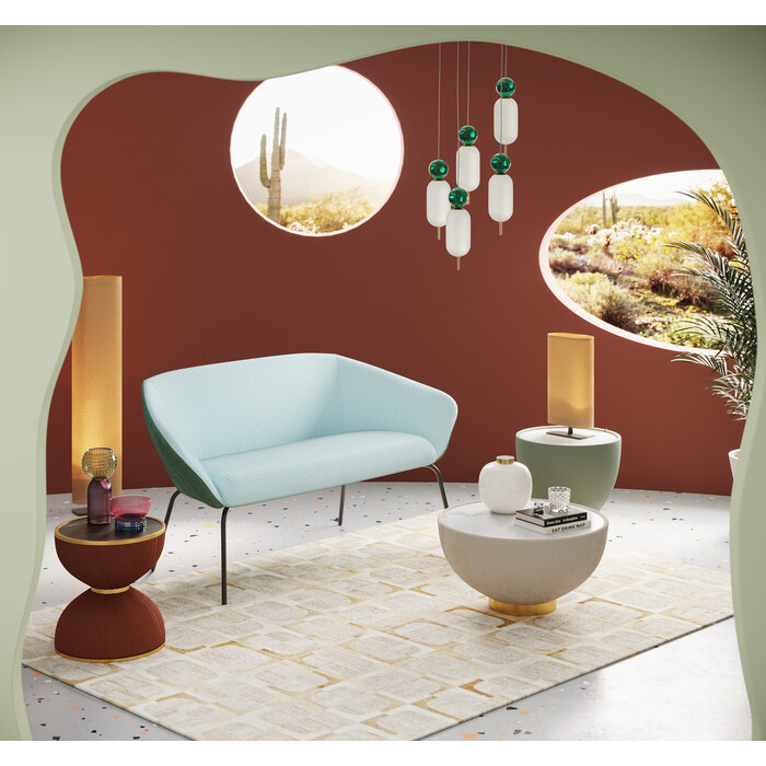 [87131] Table d'appoint Endless Vegas orange Ø47cm - 2