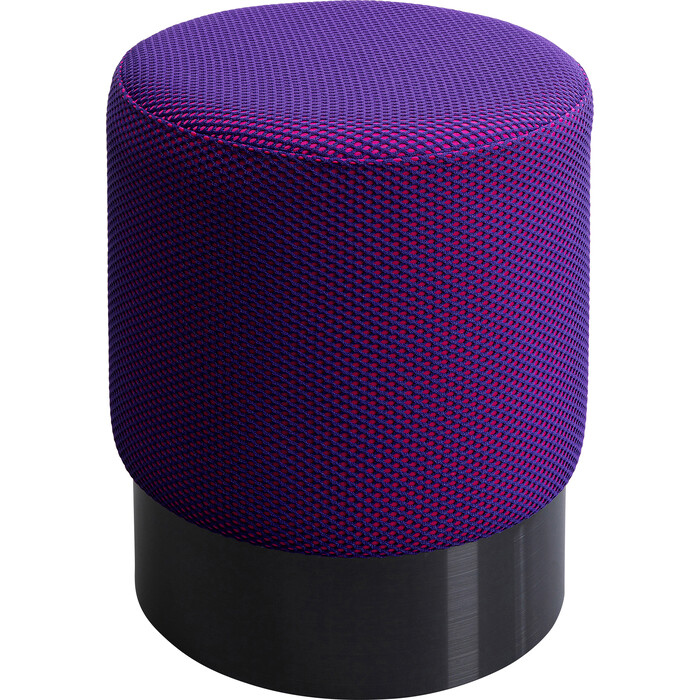 Tabouret Jody violet - Mesh noir Ø35cm