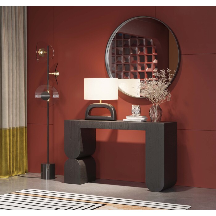 [87185] Console Curve noir 120x76cm - 2