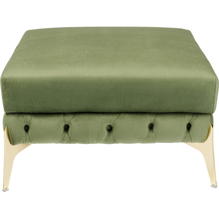 Stool Bellissima velours vert 80cm