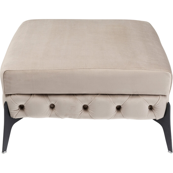 Stool Bellissima velours taupe 80cm