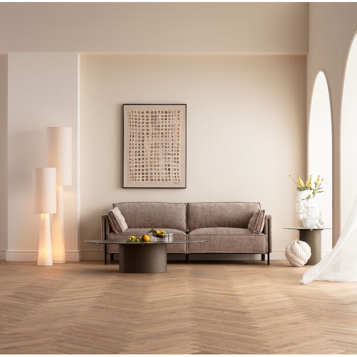 Sofa 3-Seater Victor Beige 233cm
