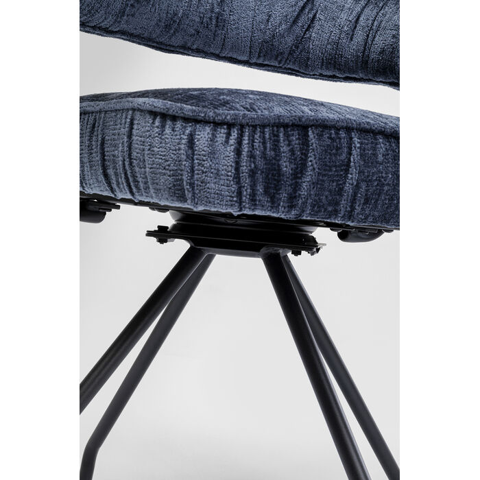 [87359] Chaise pivotante Arabella bleu - 3