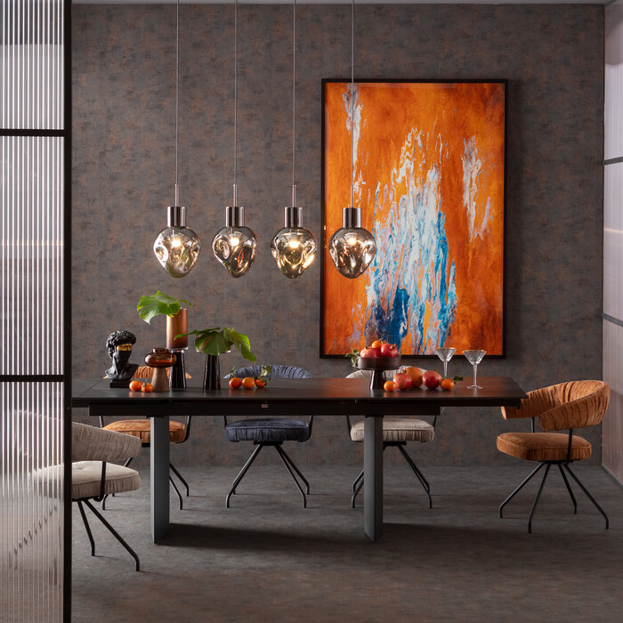 Silla giratoria Arabella Azul