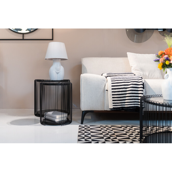 Side Table Wire Double Black (2/Set)
